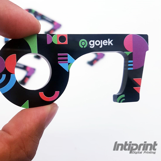 Custom Corona Finger Akrilik Hitam