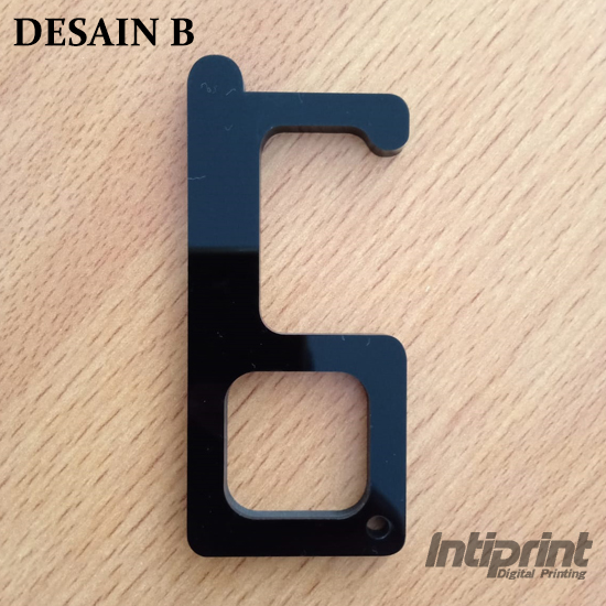 Custom Corona Finger Akrilik Hitam