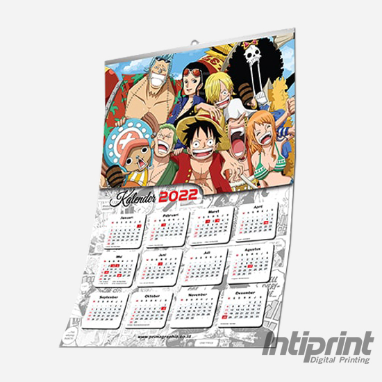 Kalender Dinding Jepit Kaleng 1 Lembar