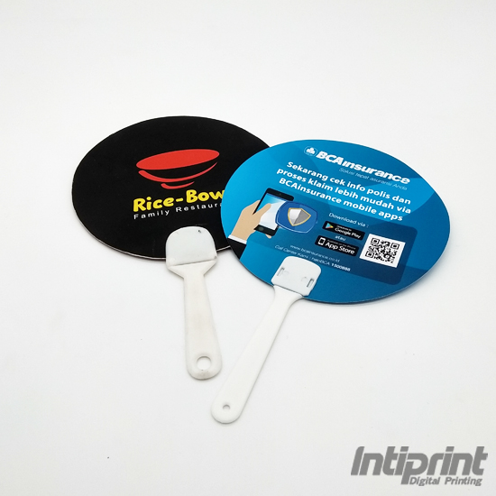 Kipas Promosi Plastik Custom Diameter 15 cm  