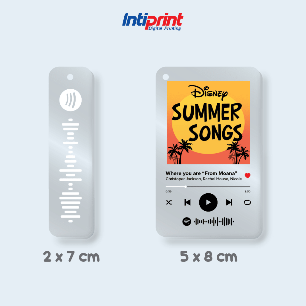 Gantungan Kunci Akrilik Spotify 5 x 8 cm