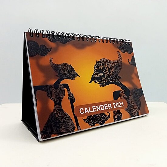 Kalender Meja Custom 21x15cm (14 lbr)
