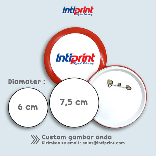 Pin Peniti Lingkaran Diameter 7,5 cm