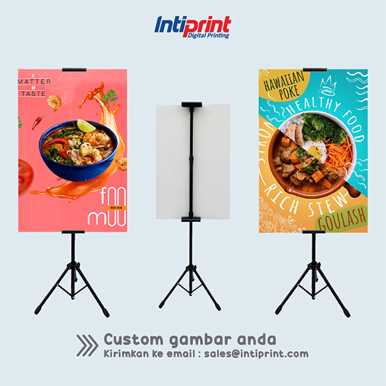 Tripod Banner Stand | T Banner 40x60 CM Foam Board