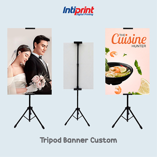 Tripod Banner Stand | T Banner 60x80 CM Foam Board
