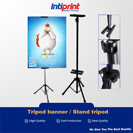 Tripod Banner Stand | T Banner 60x80 CM Foam Board