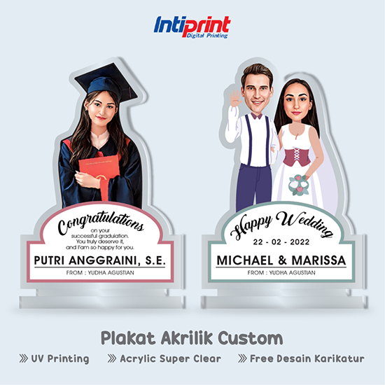 Plakat Akrilik Custom Wisuda A5