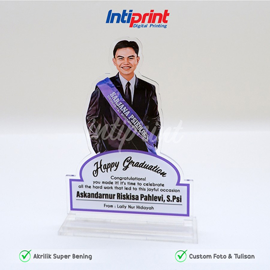 Plakat Akrilik Custom Wisuda A5