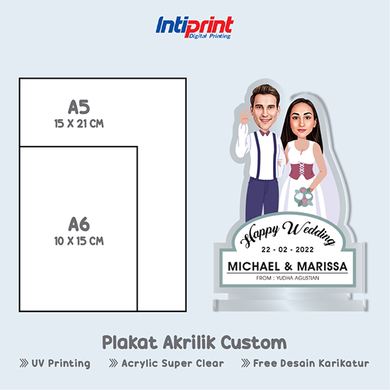 Plakat Akrilik Custom Wisuda A5