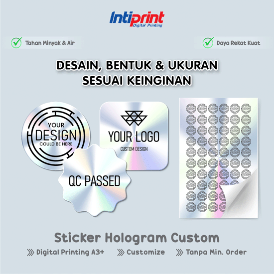 Sticker Hologram A3+