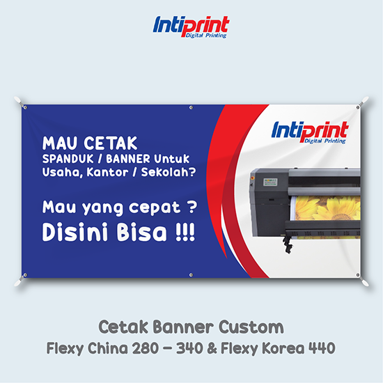 Cetak Spanduk Flexi Custom 2 x 1 M