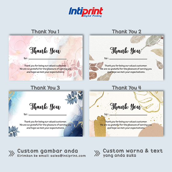 Cetak Kartu Ucapan Custom Desain