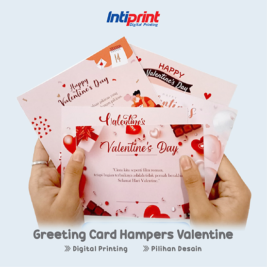 Cetak Kartu Ucapan Custom Edisi Valentine A6