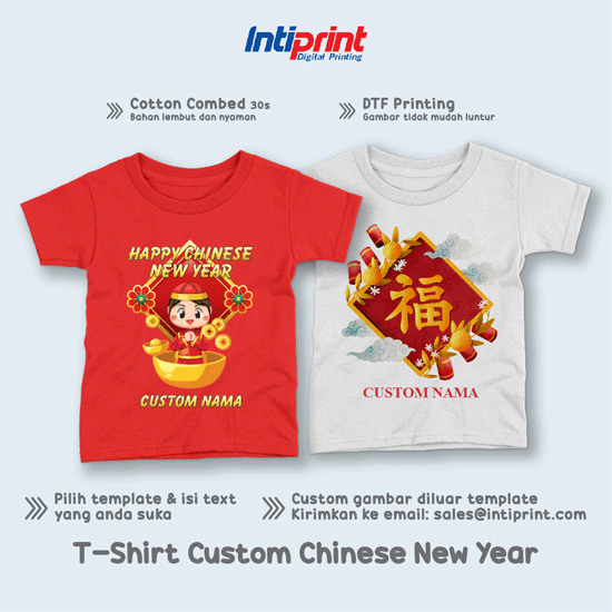Custom Kaos Anak Edisi Imlek