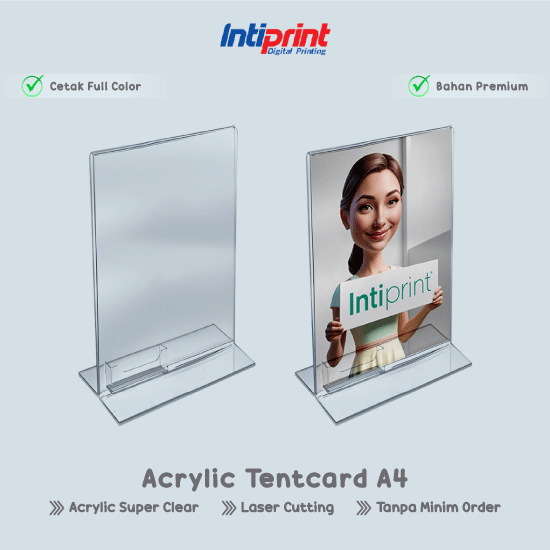 Tent Card Akrilik A4