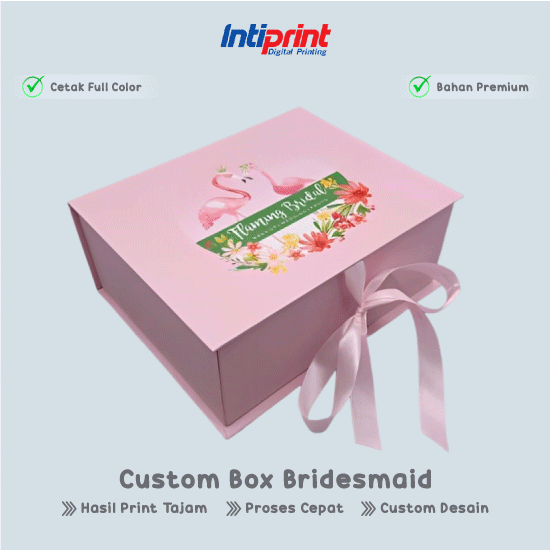 Box Bridesmaid Uk. 20 x 20 x 7 cm