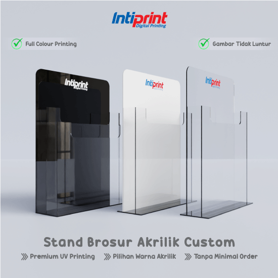 Acrylic Brosur Kotak 2 Susun A5