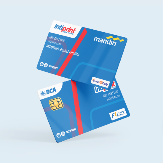 Custom E-Money Desain Bebas (1 Sisi/2 Sisi)