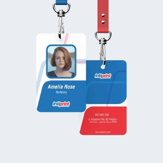Cetak ID Card Bahan PVC Anti Luntur dan Tahan Lama (2 Sisi)