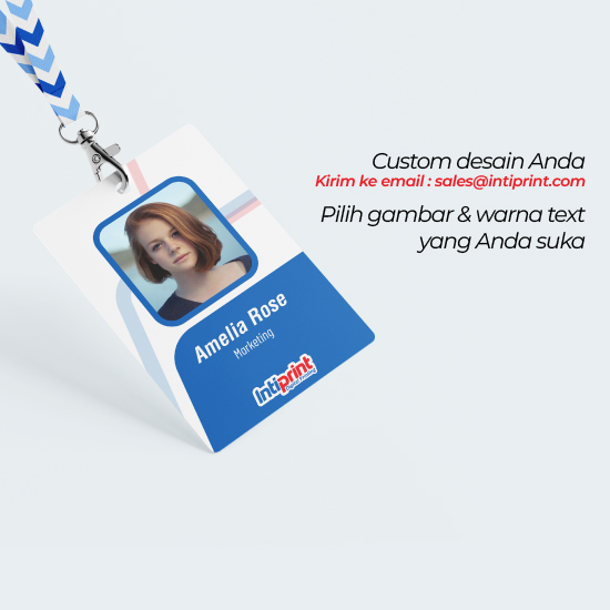 Cetak ID Card Bahan PVC Anti Luntur dan Tahan Lama (2 Sisi)