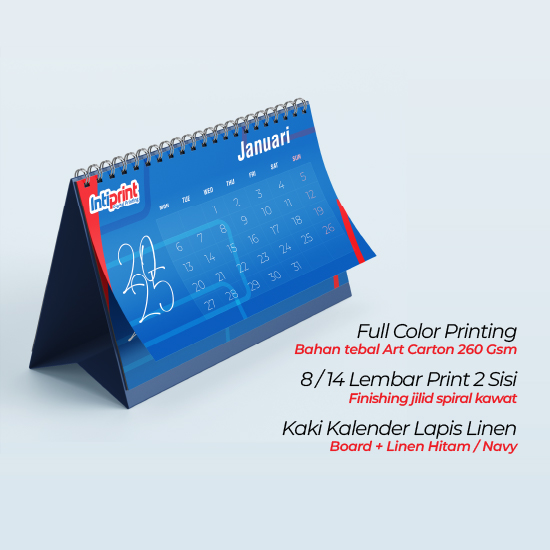 Kalender Meja Custom 21x15cm (14 lbr)