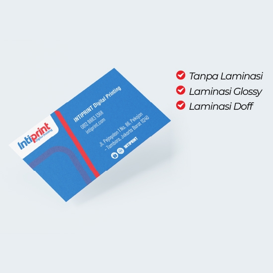Cetak Kartu Nama AC 260gsm (tanpa laminating 1 sisi)