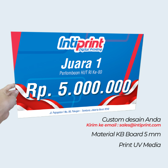 Papan Simbolis | Papan Hadiah Custom A3