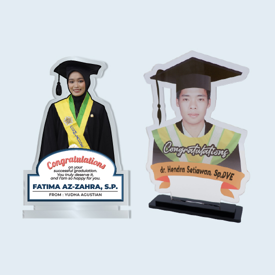 Plakat Akrilik Custom Wisuda A6