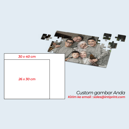 Foto Akrilik | Puzzle Akrilik | Puzzle Foto Custom 26x30cm Tanpa Bingkai
