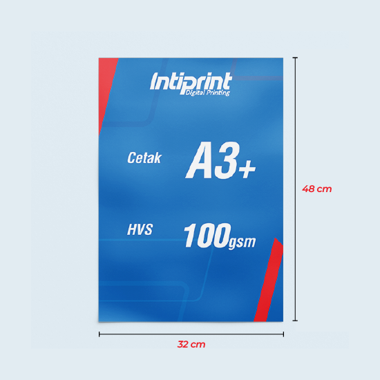 HVS 100 gsm A3 Plus 32 x 48 cm Hitam/Putih