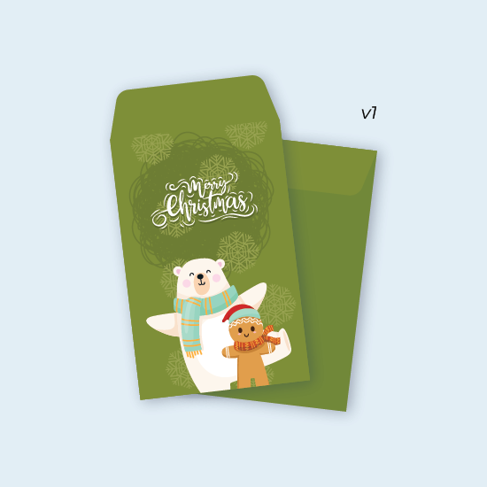 Amplop Angpao Edisi Hari Raya NATAL- ISI 6 PCS