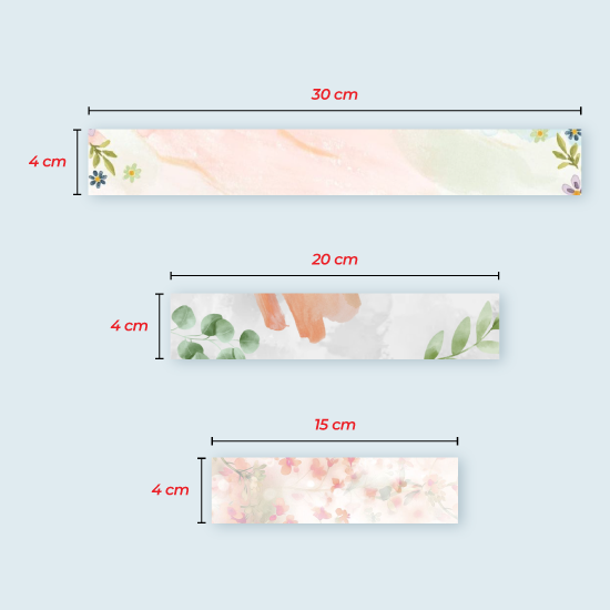 Cetak Paper Belt Custom Uk. 15 X 4 cm