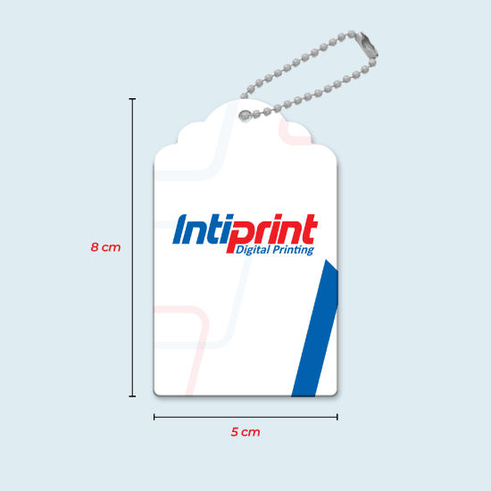 HANG TAG IVORY 250 5 x 8 CM isi 30pcs Bentuk CUSTOM