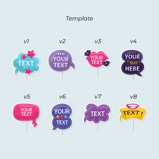 Photobooth Props Custom