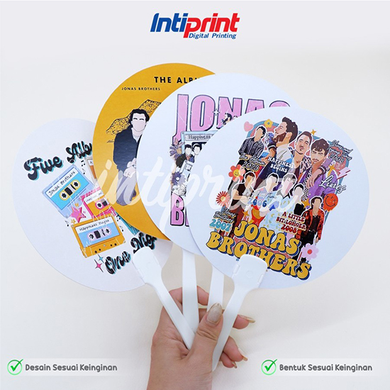 Kipas Promosi Plastik Custom Diameter 15 cm  