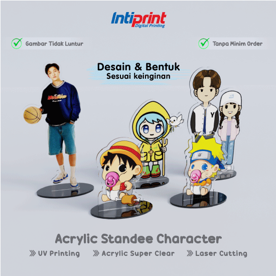 Standee Acrylic Character Custom 2 layer 8x8cm