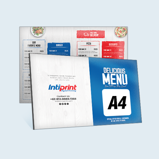 Menu Board Custom A4