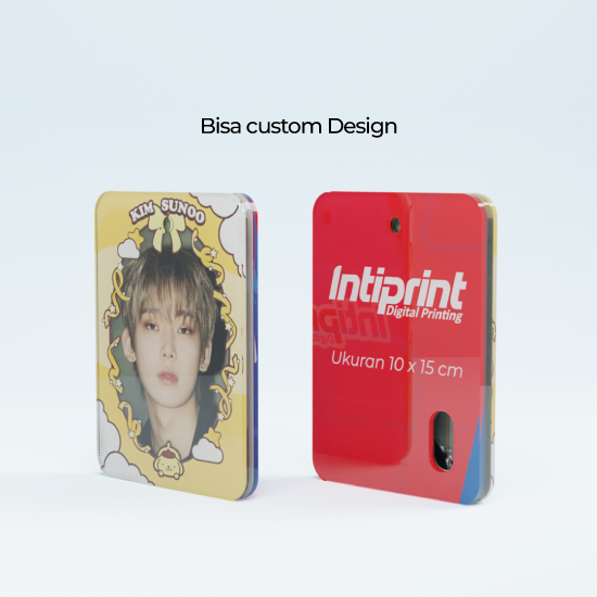 Photocard Holder Acrylic Print UV Custom 7 x 10cm