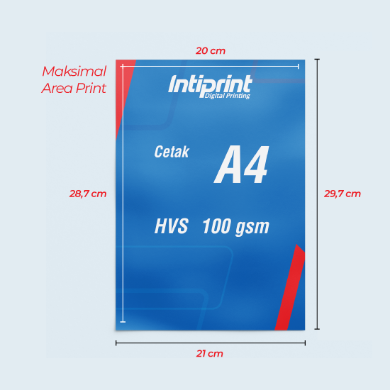 HVS 100 gsm A4 BW/Hitam Putih 